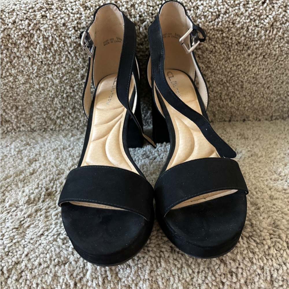 Platform Black Sandals - image 8